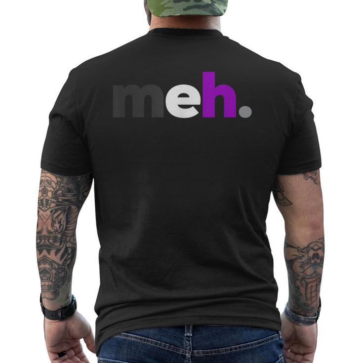 Meh Demisexual Pride Subtle Lgbtq Lgbt Demi Sexual Men's T-shirt Back Print