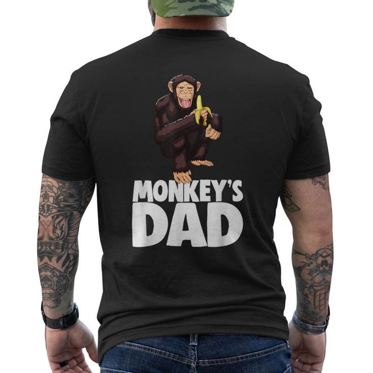 Monkey's Dad Monkey Banana Love Men's T-shirt Back Print