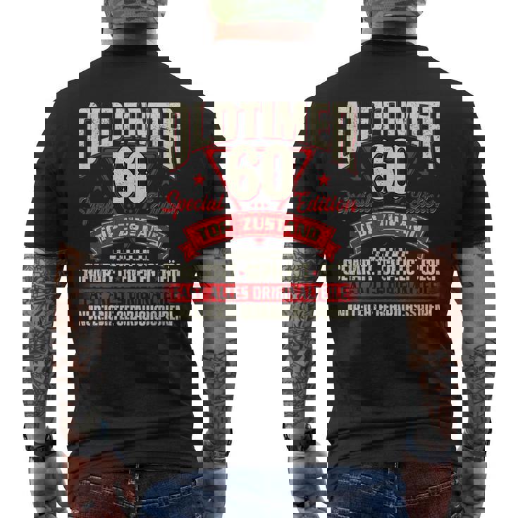 Oldtimer 60 Jahre Birthday T-Shirt mit Rückendruck