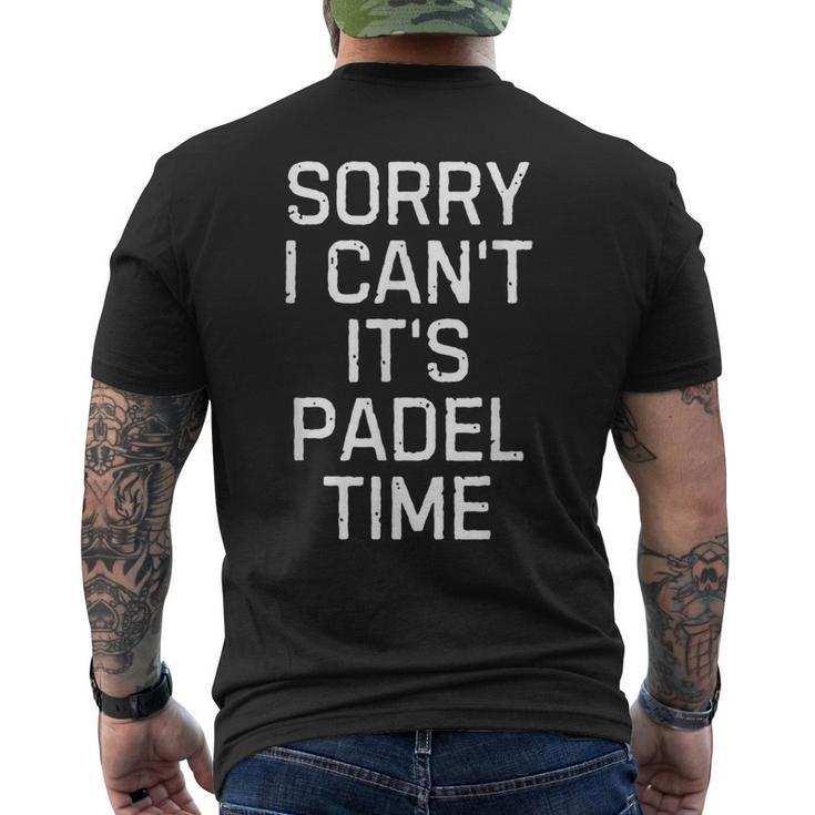 Padel Quote Paddle Tennis Player Vintage Racquet Ball Men's T-shirt Back Print