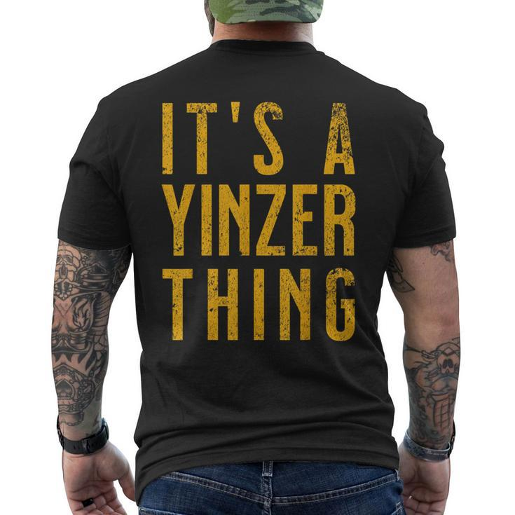 Pittsburgh Yinzer Yinz Men's T-shirt Back Print