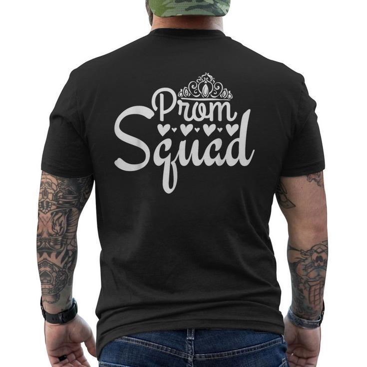Prom Squad Prom Graduation Party Matching Group Men's T-shirt Back Print