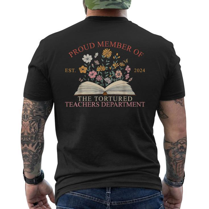 Proud Member Of The Tortured Teachers Department Men's T-shirt Back Print