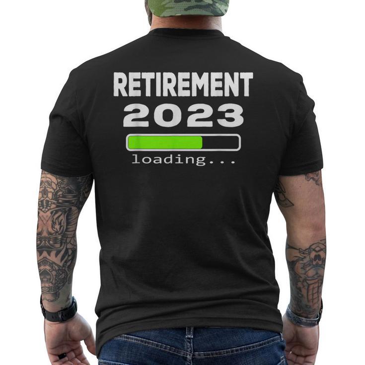 Retirement 2023 Loading Retired Countdown Men's T-shirt Back Print