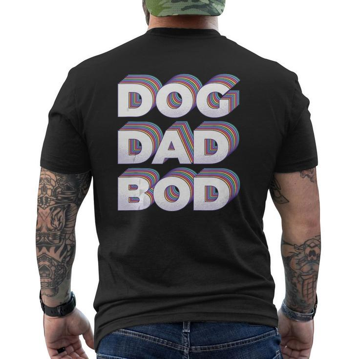 Retro Dog Dad Bod Gym Workout Fitness Mens Back Print T-shirt