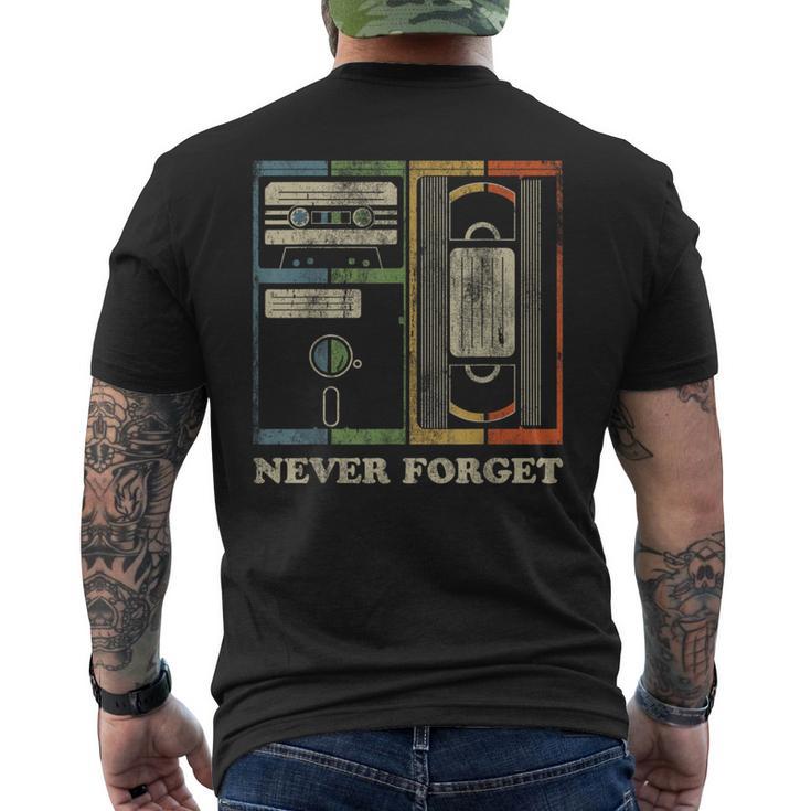 Retro Never Forget 1980S Retro 1990S Retro Men's T-shirt Back Print