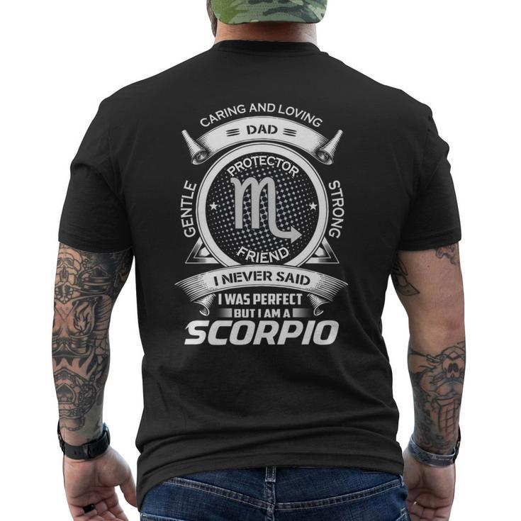 Scorpio Zodiac Dad Men's T-shirt Back Print