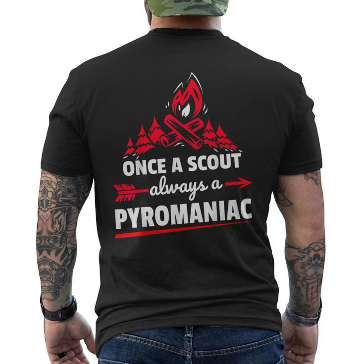 Scouting Pyromaniac Campfire Men's T-shirt Back Print