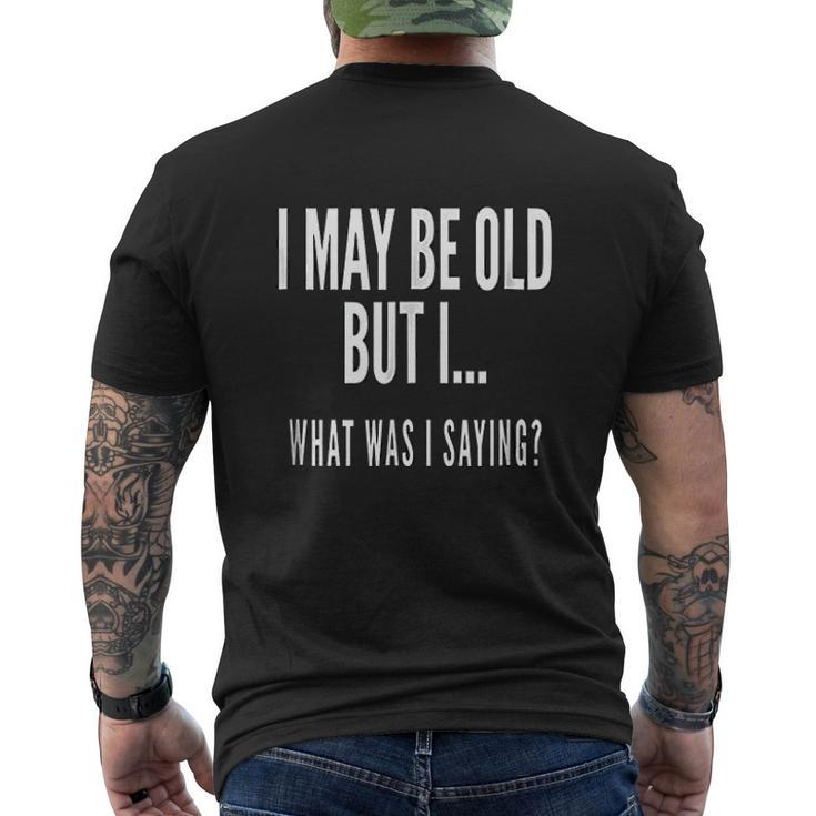 Senior Citizens Old People Old Age Mens Back Print T-shirt