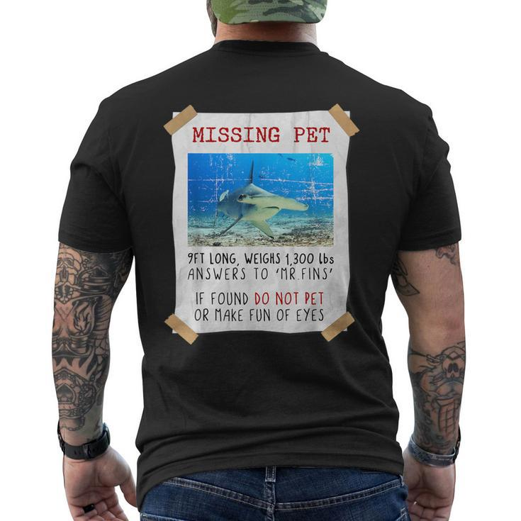 Shark Lover Hammerhead Shark Sea Animals Shark Men's T-shirt Back Print