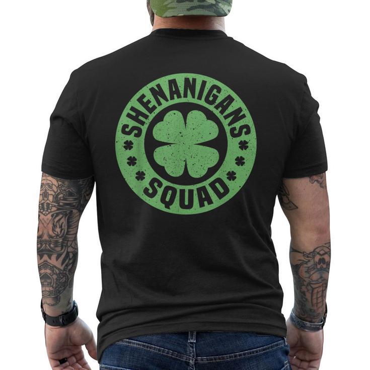 Shenanigans Squad Happy St Patrick's Day Outfit Men's T-shirt Back Print