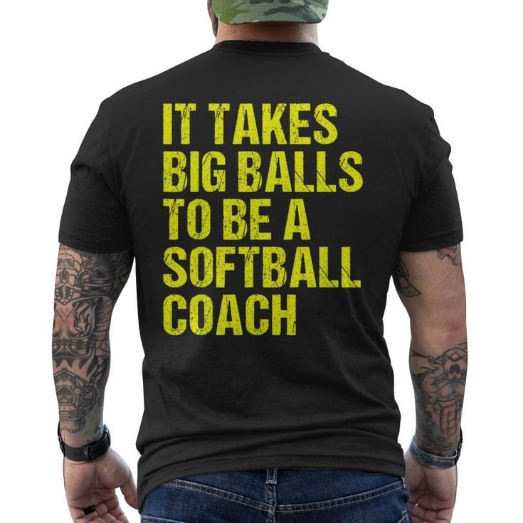 Softball Coach Softball Coach Men's T-shirt Back Print