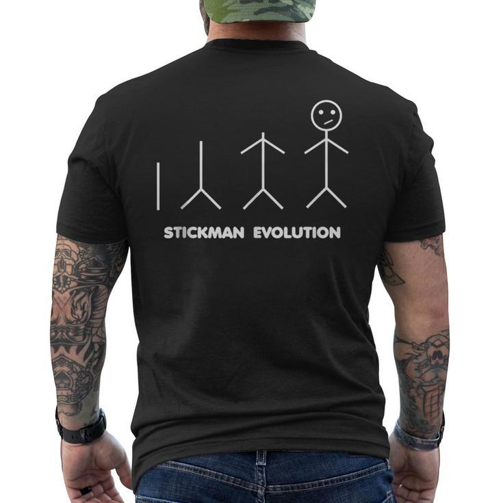 Stickman Evolution Men's T-shirt Back Print