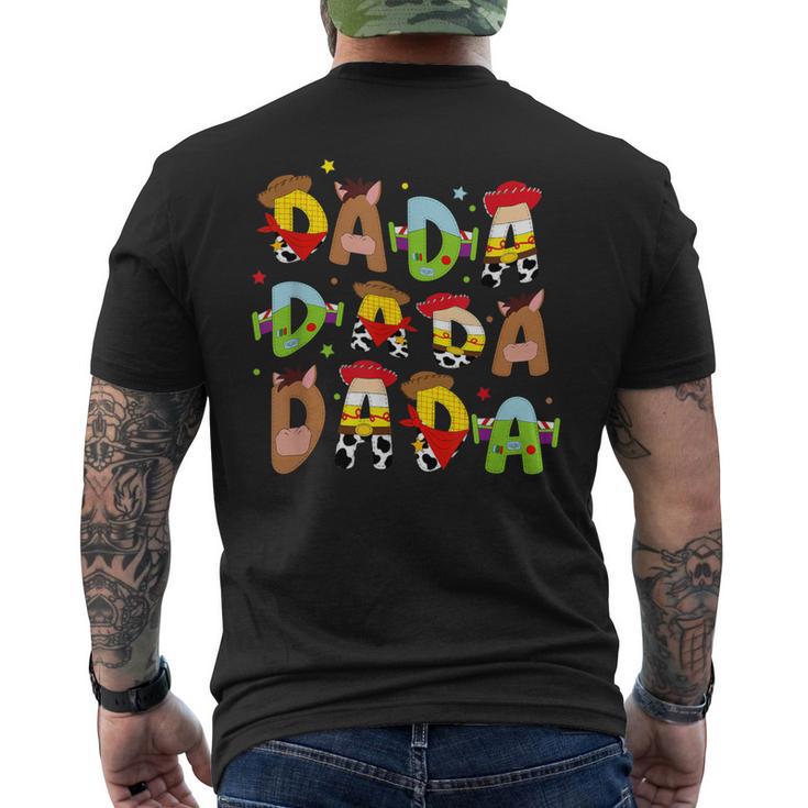 Story Dada Toy Boy Dad Fathers Day For Women Men's T-shirt Back Print