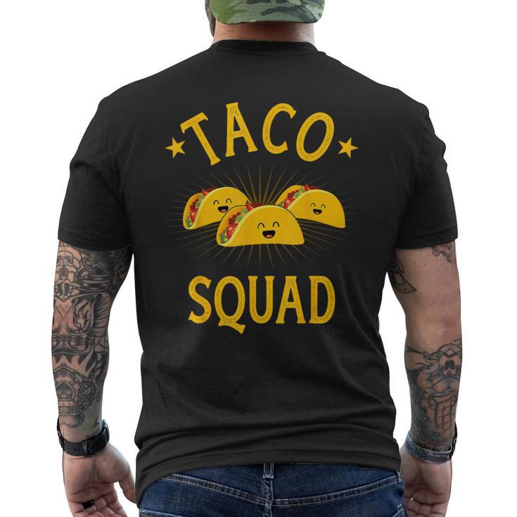 Taco Squad For Taco Tuesday Crew And Cinco De Mayo Men's T-shirt Back Print