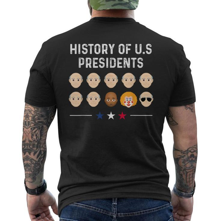 History Of Us Presidents Joe Biden Anti Trump Humor Men's T-shirt Back Print