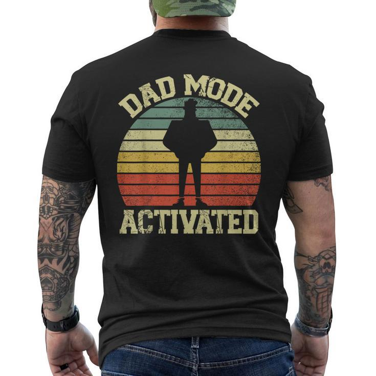 Vintage Dad Mode Activated Father's Day Men's T-shirt Back Print