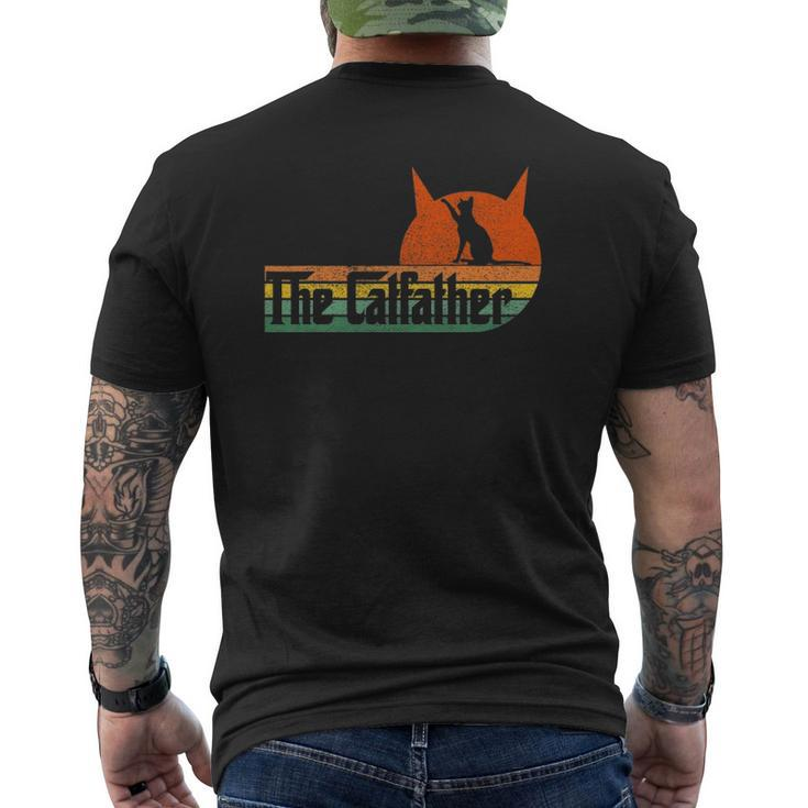 Vintage Retro The Catfather Mens Back Print T-shirt