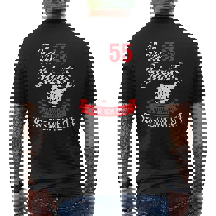 Vor 55 Jahren Der Schleftste Geburtstag Birthday T-Shirt mit Rückendruck