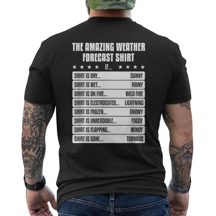 Weather Forecast Idea For A Humor Lover Men's T-shirt Back Print