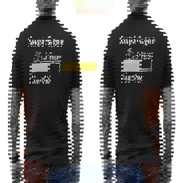 Futuro Ingeniero Informático En Progreso Ingeniería Informática Manga Larga Camiseta Hombre Estampado Espalda