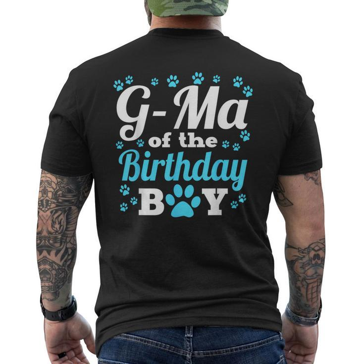 G-Ma Of The Birthday Boy Dog Paw Bday Party Celebration Men's T-shirt Back Print