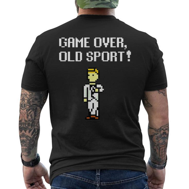 Game Over Old Sport Kill Screen Men's T-shirt Back Print