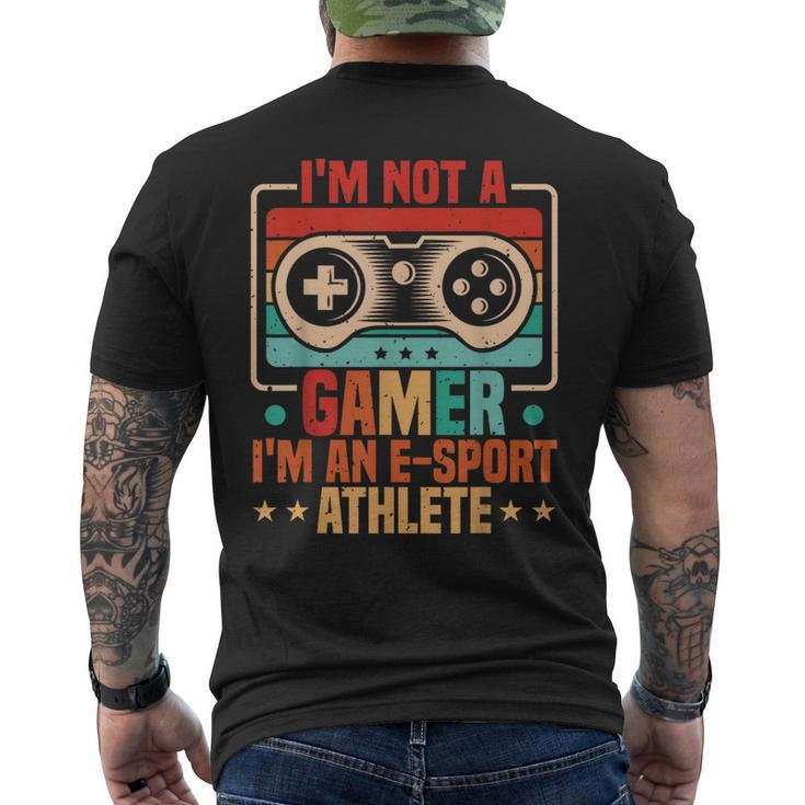 Gamer & E-Sport Athlete Video Games & Esport Gaming Men's T-shirt Back Print