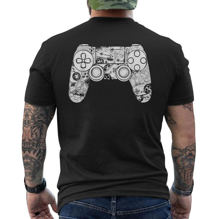 Gamer Gaming For Boys Video Game Controller Men's T-shirt Back Print