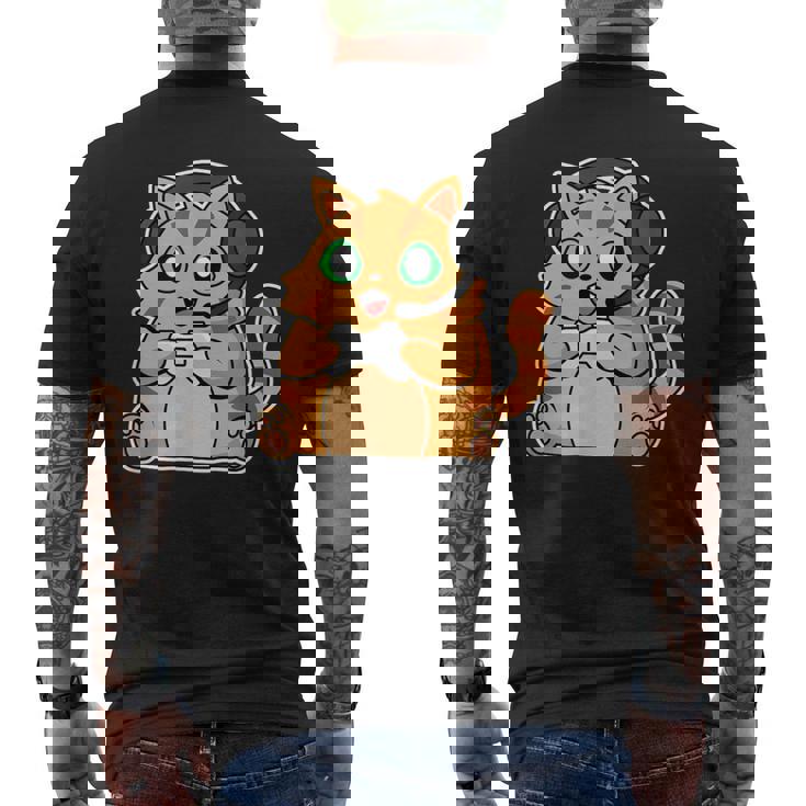 Gaming Gato Iideojuego Iideojuego I Ordenador I Pc Camiseta Hombre Estampado Espalda