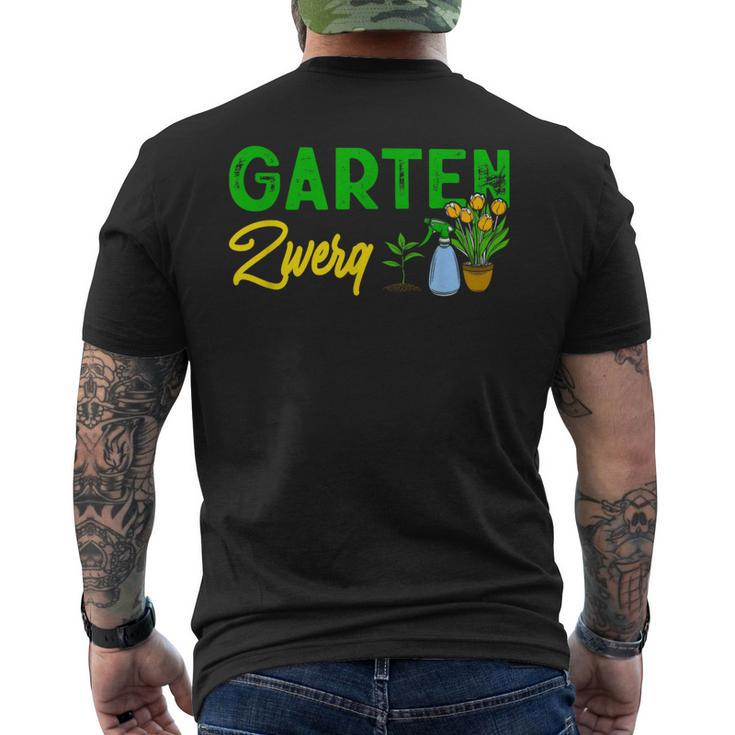 Garden Gnome Gardening Humour Hobby Gardener T-Shirt mit Rückendruck
