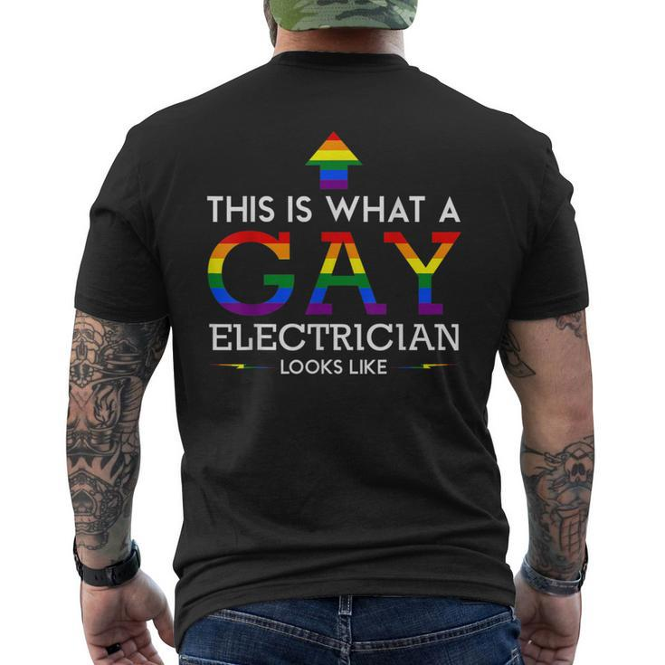 This Is What A Gay Electrician Looks Like Men's T-shirt Back Print