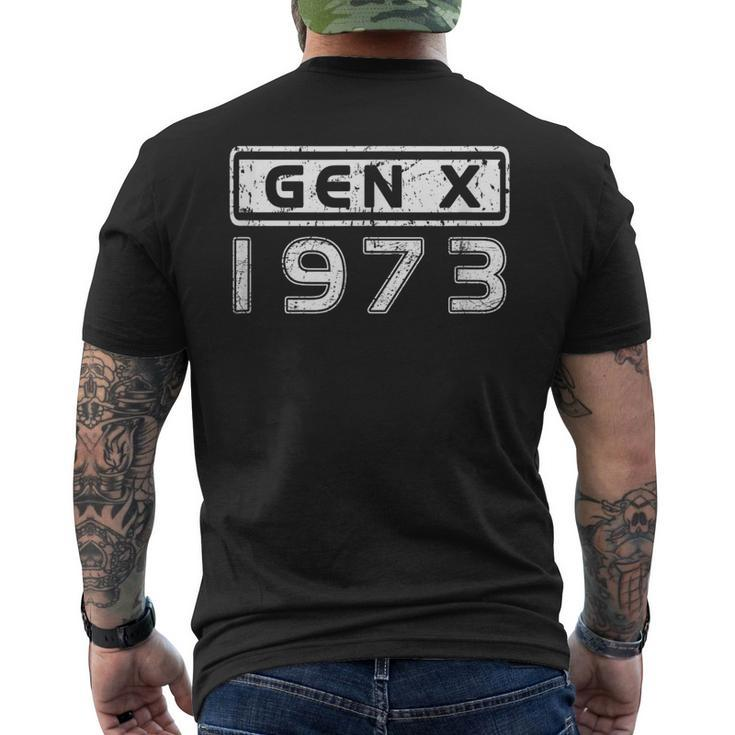Gen X 1973 Birthday Generation X Reunion Retro Vintage Men's T-shirt Back Print