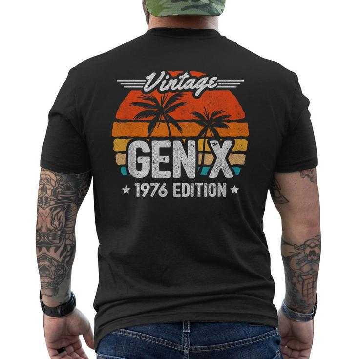 Gen X 1976 Generation X 1976 Birthday Gen X Vintage 1976 Men's T-shirt Back Print
