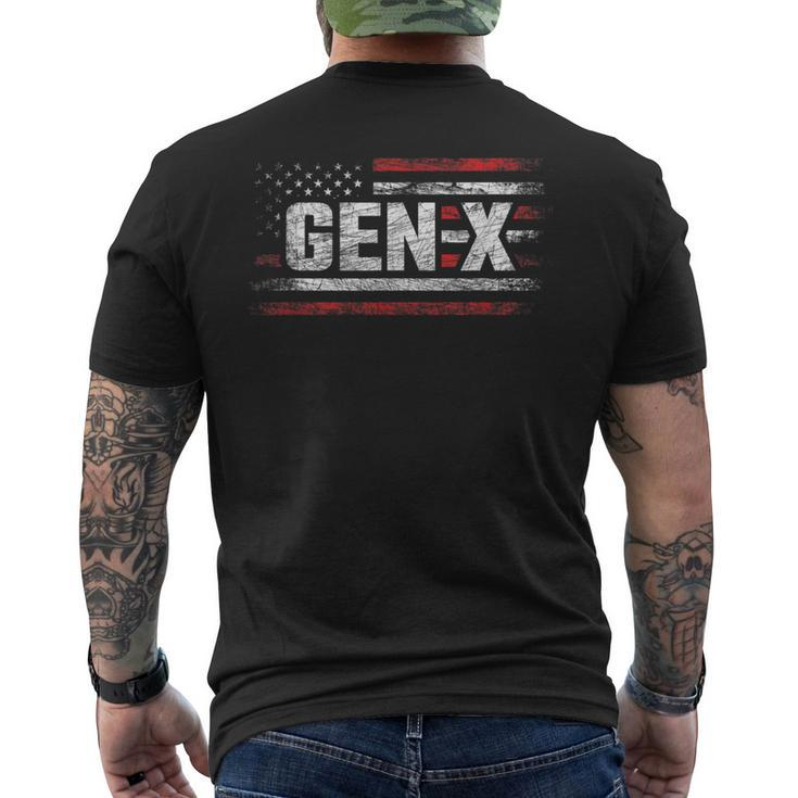 Generation X Gen Xer Gen X American Flag Gen X Men's T-shirt Back Print