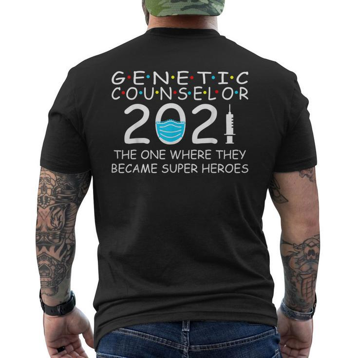 Genetic Counselor 2021 Super Heros Men's T-shirt Back Print