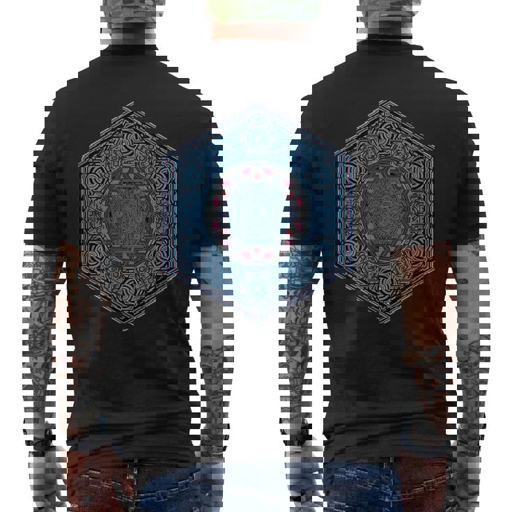 Geometría Sagrada Tatuaje Yoga Meditación Goa Trance Camiseta Hombre Estampado Espalda