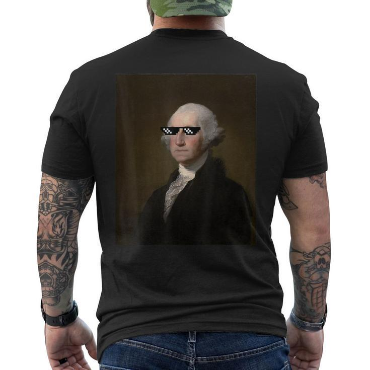 George Washington Sunglasses American History T Men's T-shirt Back Print