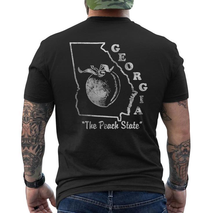 Georgia State Georgia Peach State Georgia Home Men's T-shirt Back Print