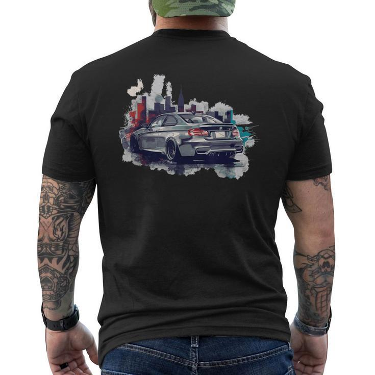 German Car Retro Car Racing Drifting Legend Tuning Men's T-shirt Back Print