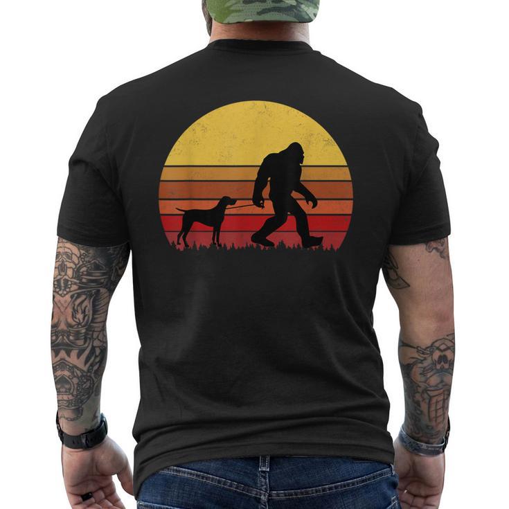 German Shorthaired Pointer Retro Dog Men's T-shirt Back Print