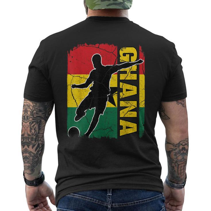 Ghana Soccer Team Ghanaian Flag Jersey Football Fans Men's T-shirt Back Print