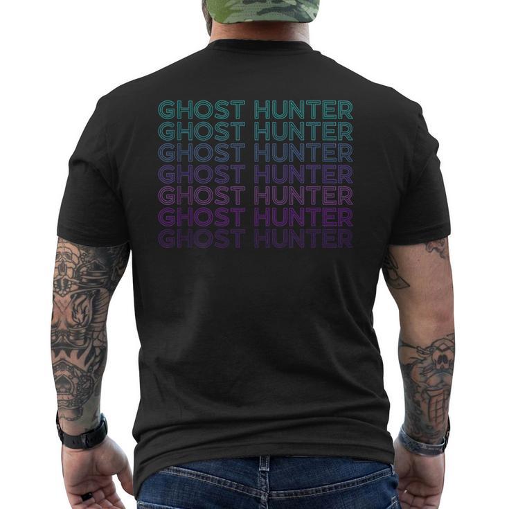 Ghost Hunter Paranormal Retro Men's T-shirt Back Print