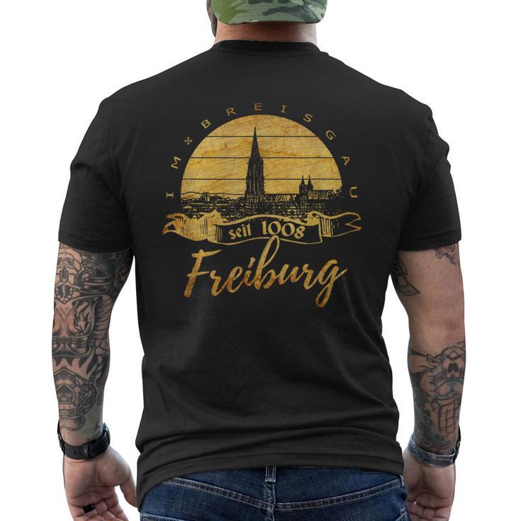 Souvenir In Breisgau Freiburg T-Shirt mit Rückendruck