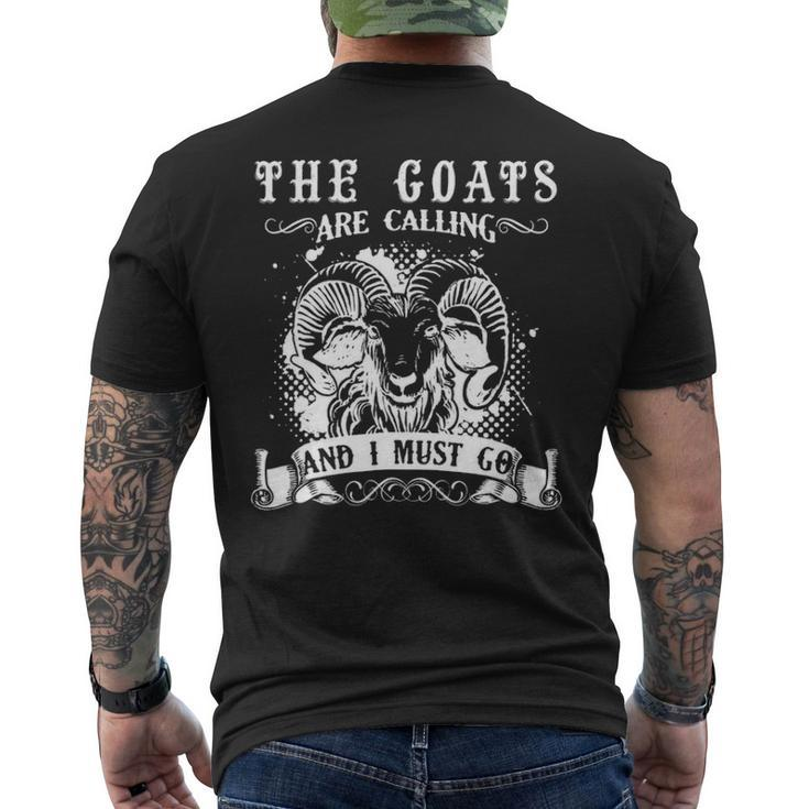 Goa The Goats Is Calling And I Must Go Men's T-shirt Back Print
