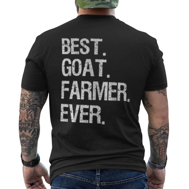 Goat Farmer Best Ever Goat Farming Men's T-shirt Back Print