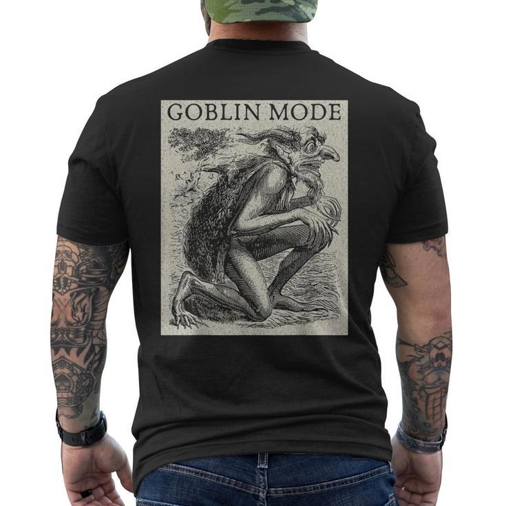 Goblin Mode Goblincore Vintage Aesthetic Off Day Trend Men's T-shirt Back Print