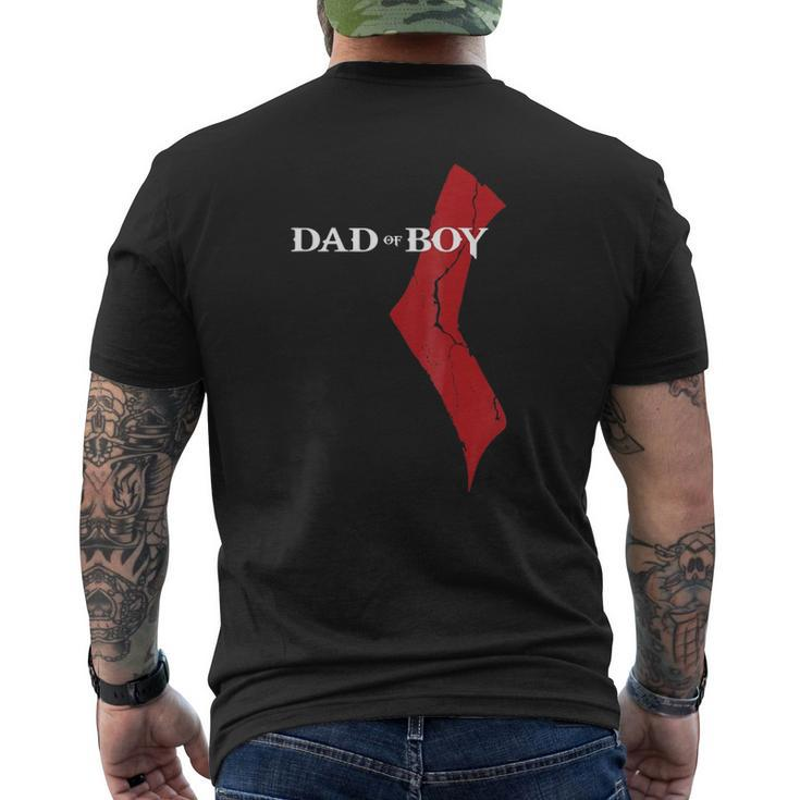 God Of Boy Dad Video Gamefather's Day Edition Mens Back Print T-shirt