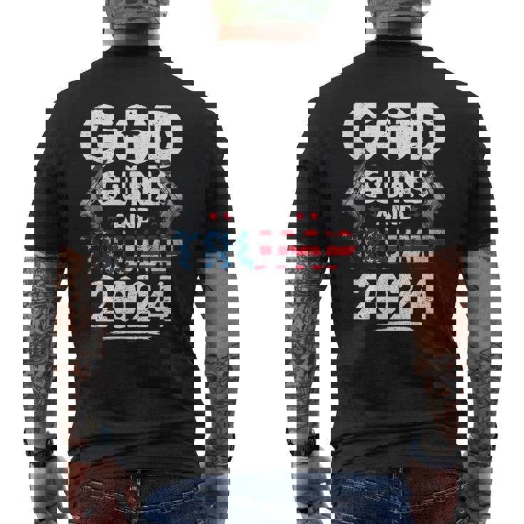 Trump God Guns And Trump Tank Top - 2024 Präsidenten Support Shirt In Damen- Und Herrengrößen