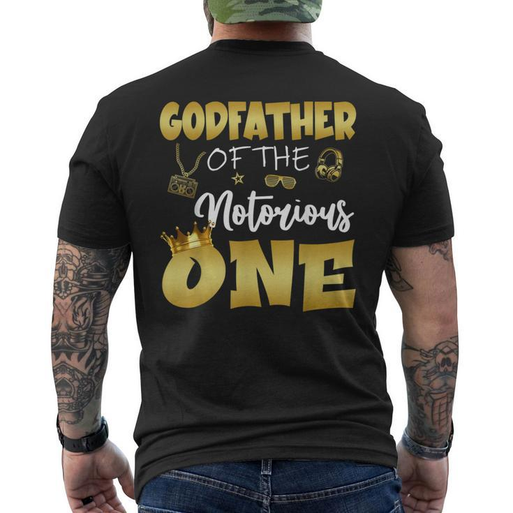 Godfather Of The Notorious One Hip Hop Themed 1St Birthday Men's T-shirt Back Print
